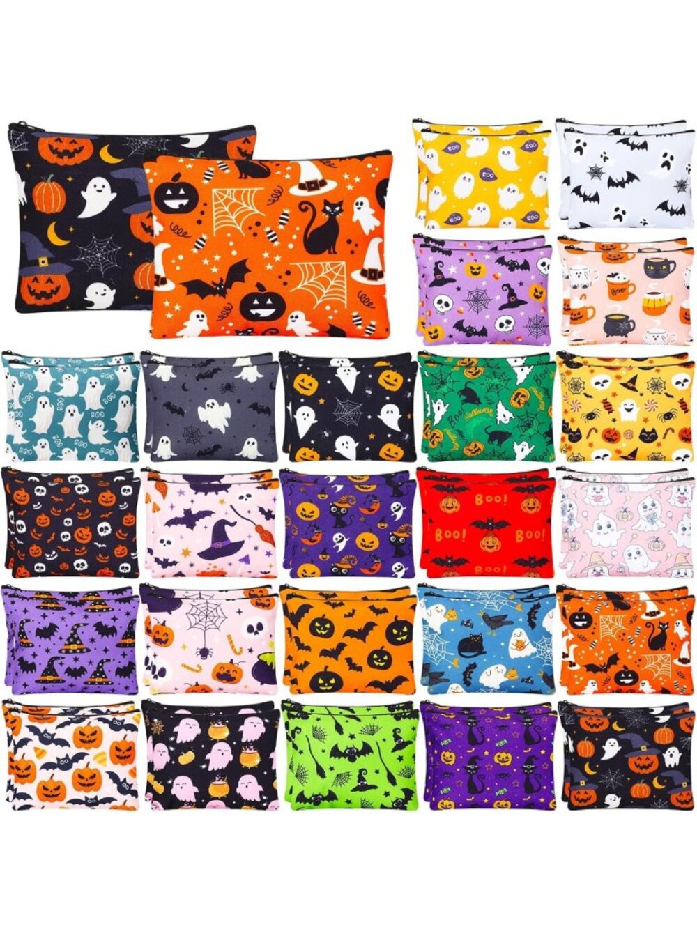 48 Pcs Halloween Makeup Bags Set - Perfect for Party Favors & Gifts
